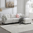 Modern Teddy Velvet Sectional Sofa - LuxNovaHub 