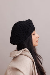 Darling Crochet Knitted Beret - LuxNovaHub 