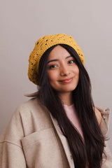 Darling Crochet Knitted Beret - LuxNovaHub 