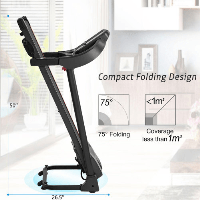 Compact Easy Folding Treadmill - LuxNovaHub 