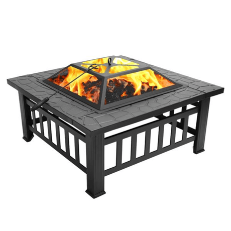 Metal Fire Bowl Pit with Accessories - LuxNovaHub 