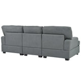 Three Seat Sofa & Removable Back - LuxNovaHub 