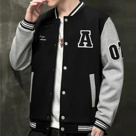 Mens College Baseball Jacket - LuxNovaHub 