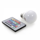 E27 3W LED RGB Light Bulb with Remote Control - LuxNovaHub 