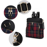 Nishi Plaid Backpack - LuxNovaHub 