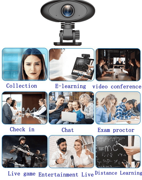 HD 1080P Webcam Noise Reducing USB - LuxNovaHub 