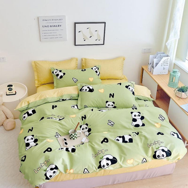 Max Panda Prints 100% Cotton Comforter Set - LuxNovaHub 