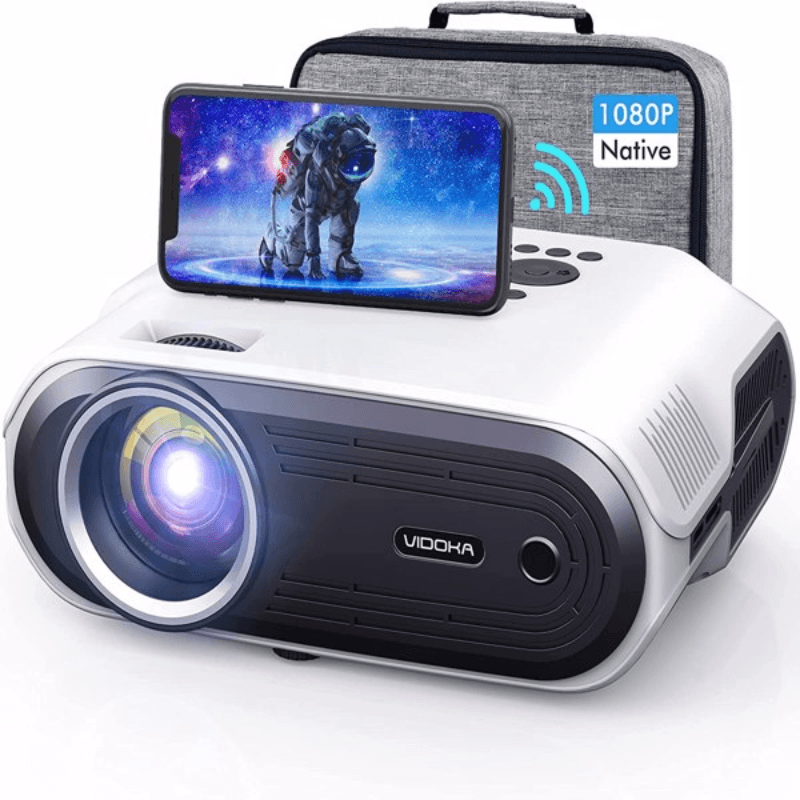 4K 8000L Full HD Projector with WiFi and Bluetooth - LuxNovaHub 