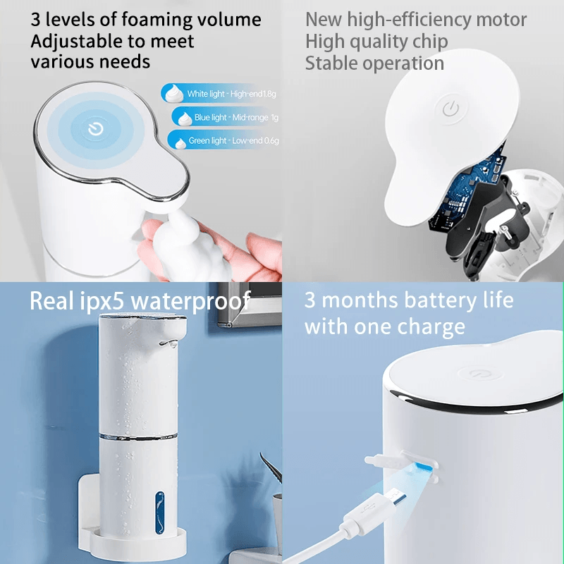 Smart Automatic Foaming Soap Dispenser - LuxNovaHub 