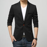 Men's Slim Fit Blazer - LuxNovaHub 