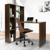 L-shape Desktop with shelves - LuxNovaHub 