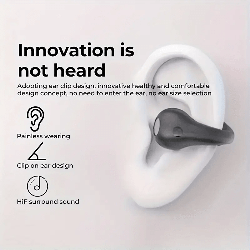 Open Ear Clip Wireless Earplugs Bluetooth TWS - LuxNovaHub 