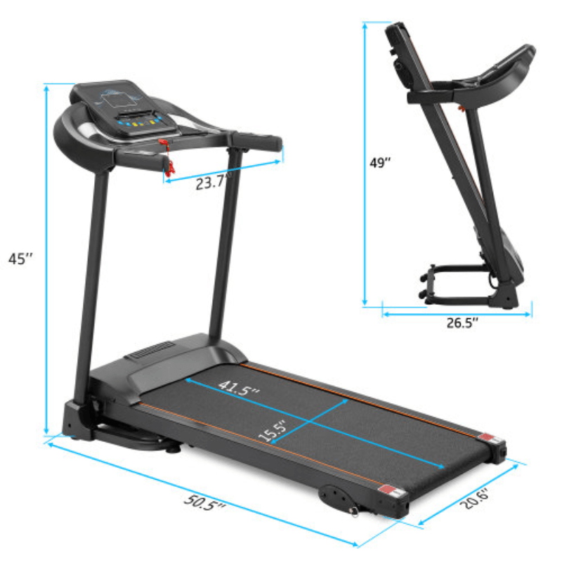 Compact Easy Folding Treadmill - LuxNovaHub 