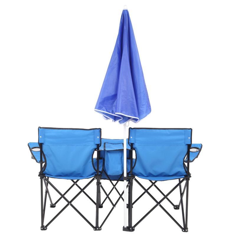 Portable Outdoor 2-Seat Folding Chair - LuxNovaHub 