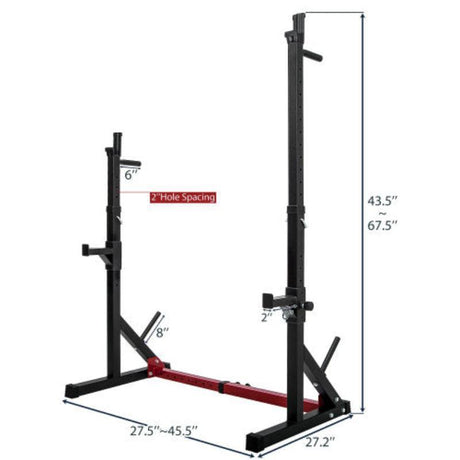 Multi-Function Dipping Station Squat Stand - LuxNovaHub 