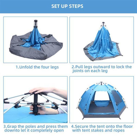 Pop Up Waterproof for Camping Hiking - LuxNovaHub 