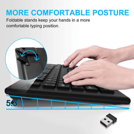 Adjustable Wireless Keyboard - LuxNovaHub 