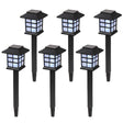 6pcs White LED Solar Lantern - LuxNovaHub 