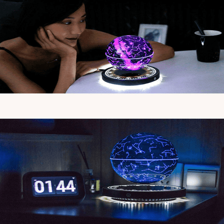 Magnetic Levitation Moon Table Lamp RGB Floating Ball - LuxNovaHub 