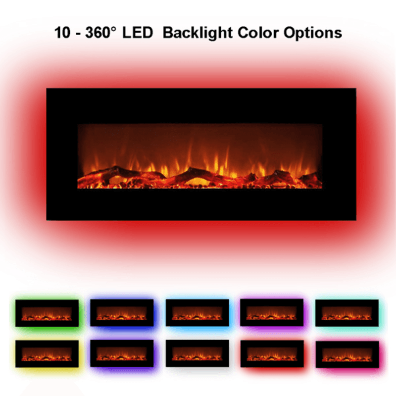 42 Inches 10 Colors Backlight Wall-Mounted - LuxNovaHub 