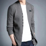 Men's Slim Fit Buttoned Cardigan - LuxNovaHub 