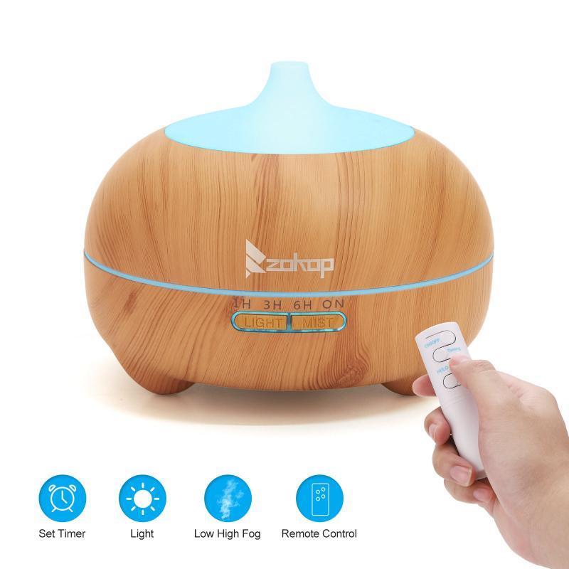 Colorful Light Remote Control 550ml Aroma Diffuser - LuxNovaHub 