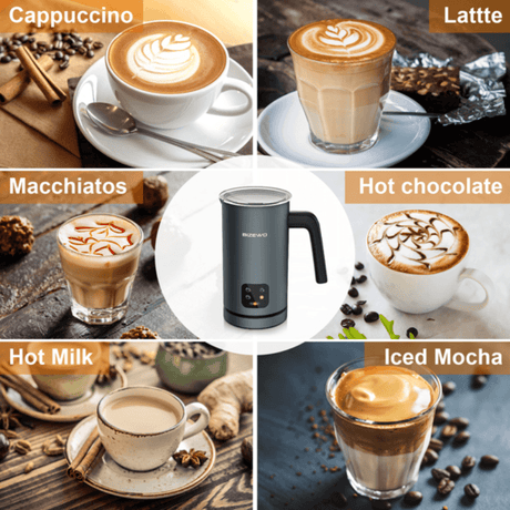 Automatic Hot and Cold Foam Maker Frother for Coffee - LuxNovaHub 