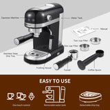 1350W 20 Bar Espresso Machine With safety valve - LuxNovaHub 