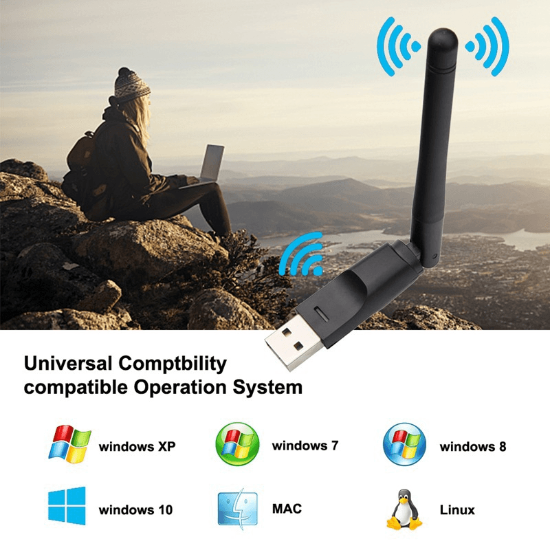 USB WiFi Adapter Wireless Network - LuxNovaHub 