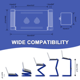 Laptop Desk with 2 CPU Cooling USB Fans - LuxNovaHub 