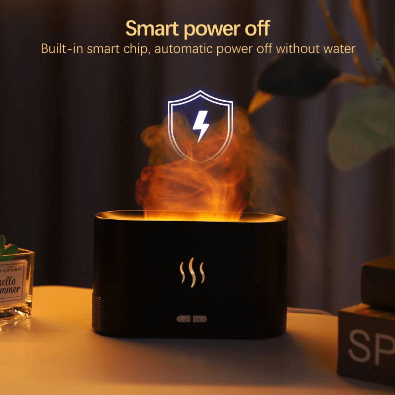 Aroma Diffuser Air Humidifier Flame - LuxNovaHub 