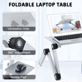 Laptop Desk with 2 CPU Cooling USB Fans - LuxNovaHub 