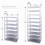 Lattices Non-woven Fabric Shoe Rack - LuxNovaHub 