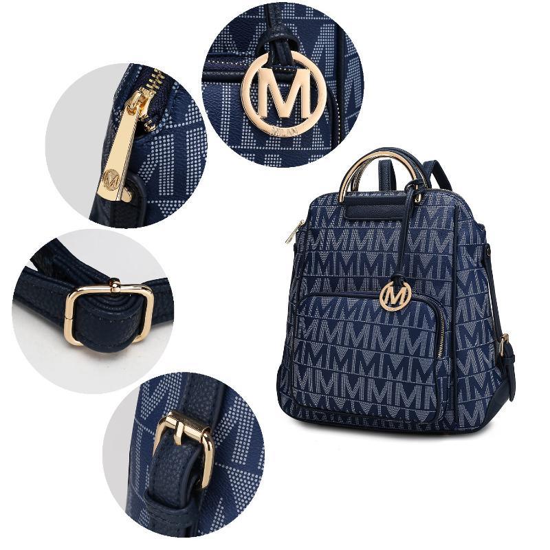 Cora Milan M Signature Trendy Backpack - LuxNovaHub 