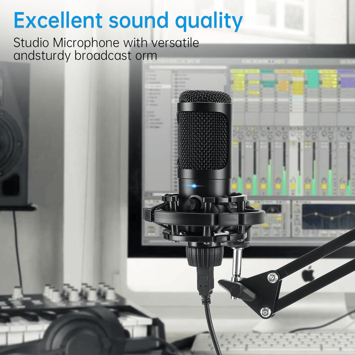 Studio Condenser USB Microphone - LuxNovaHub 