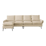 104.5"Modern Sectional Technical leather