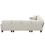 108*85.5" Modern U Shape Sectional Sofa