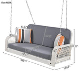 2-Seater Hanging Bench With Chains - LuxNovaHub 