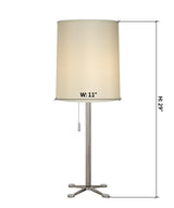 29"H Ascent 1 Light Table Lamp in Polished