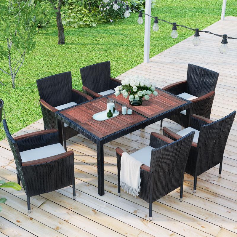 7-Piece Outdoor Patio Dining Set - LuxNovaHub 