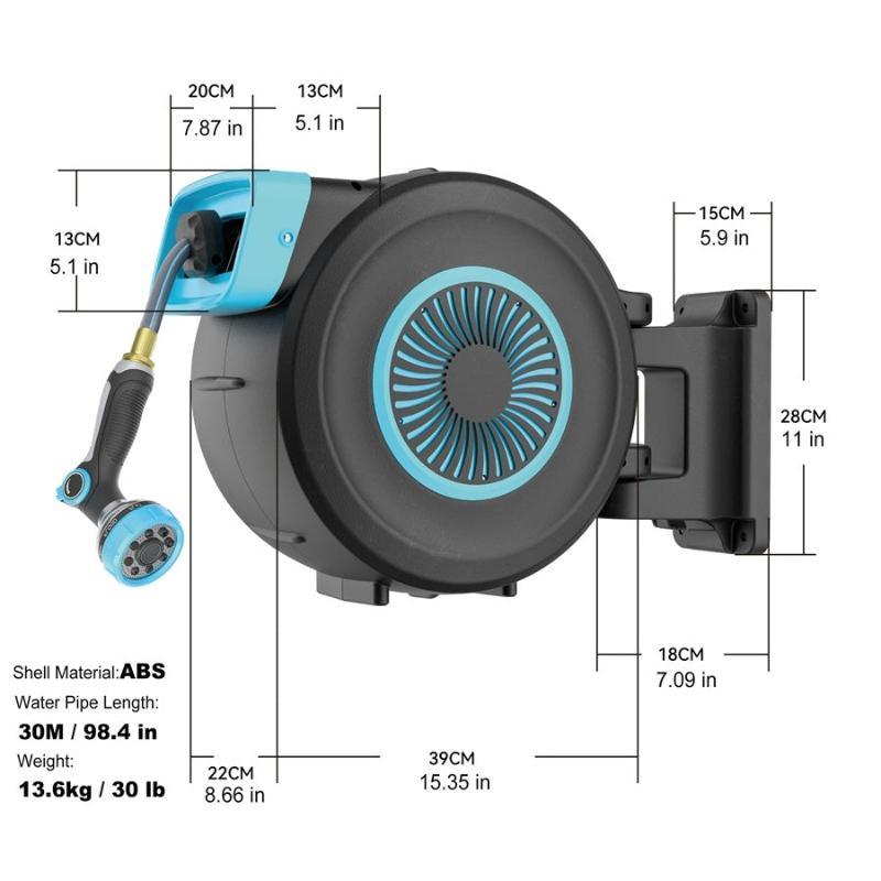 Retractable Garden Hose Reel - LuxNovaHub 