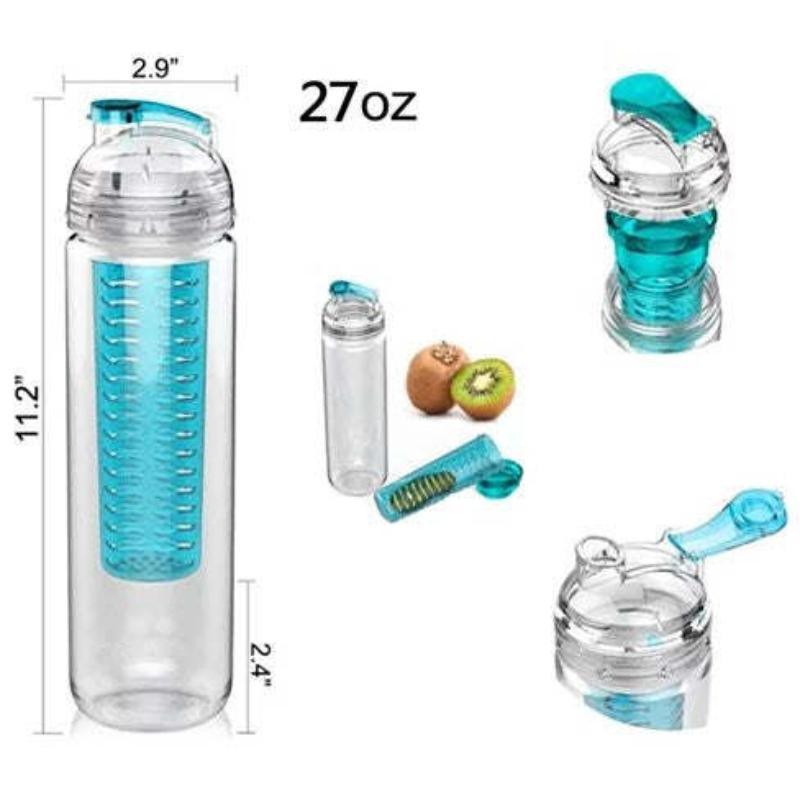 Fruitcola Dome Fruit Infuser Water Bottle - LuxNovaHub 