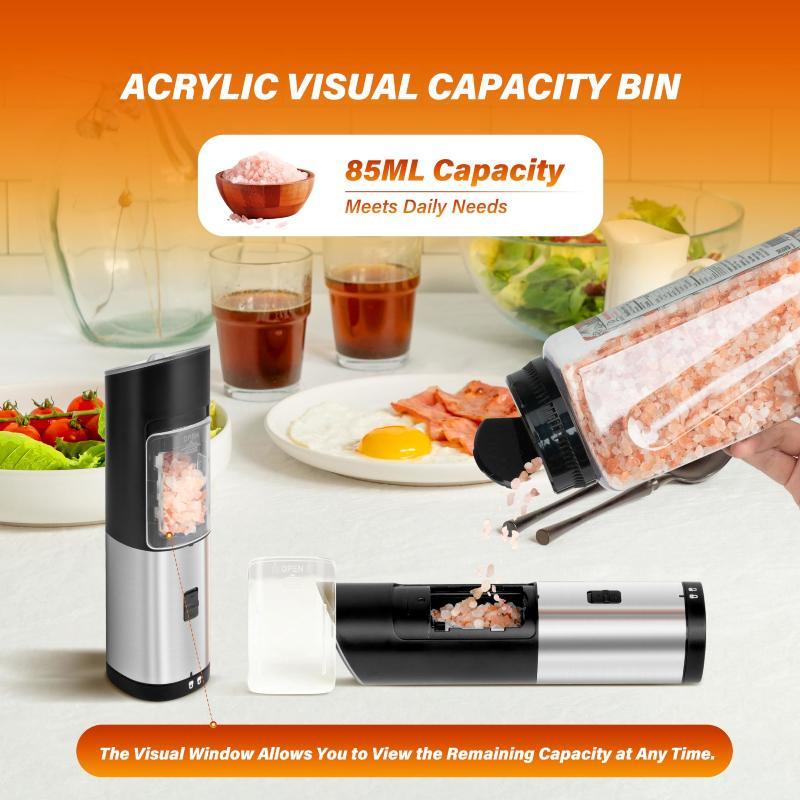 Gravity Electric Salt and Pepper Grinder Set - LuxNovaHub 