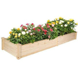 Bosonshop Raised Garden Bed Wooden - LuxNovaHub 