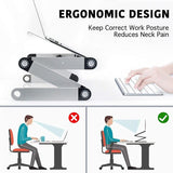 Adjustable Laptop Desk RAINBEAN Laptop - LuxNovaHub 