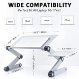 Adjustable Laptop Desk RAINBEAN Laptop - LuxNovaHub 