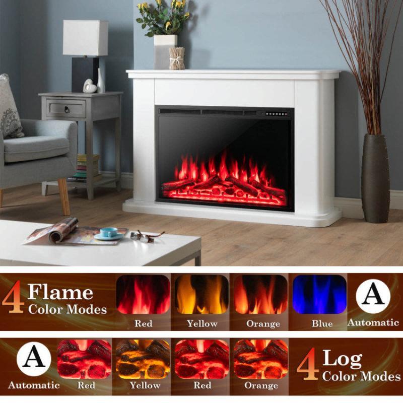 34/37 Inch Electric Fireplace Recessed - LuxNovaHub 