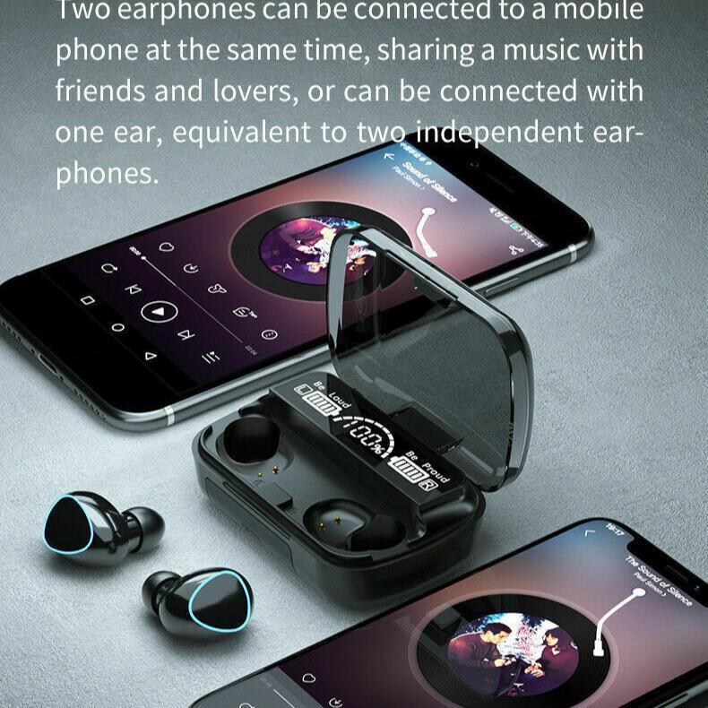 TWS Wireless Earbuds Bluetooth 5.0 Waterproof - LuxNovaHub 