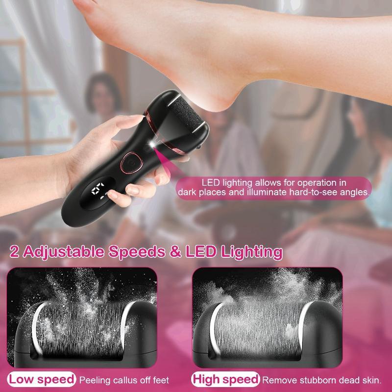 Electric Foot Callus Remover Foot Grinder Rechargeable - LuxNovaHub 