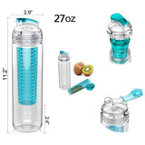 Fruitcola Dome Fruit Infuser Water Bottle - LuxNovaHub 